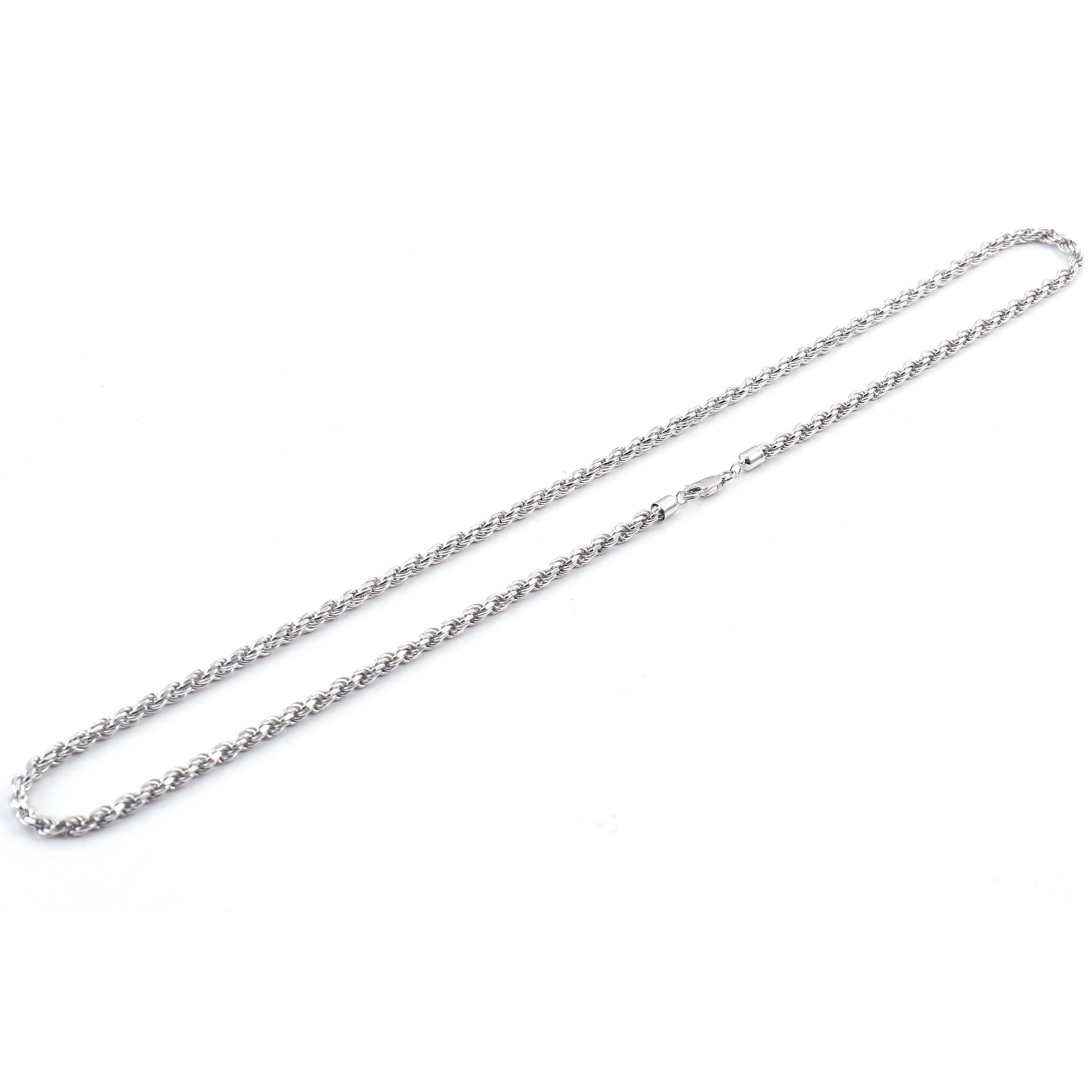 سلسلة جسم 3mm 14K سلسلة خصر ذهبية صلبة مع قلادة حرف مويسانيتي سلسلة حبل مجوهرات الجسم