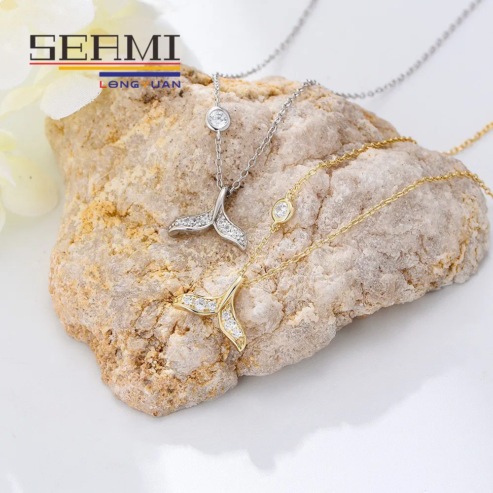 S925 سوار كاحل على شكل ذيل سمكة من الفضة الاسترلينية