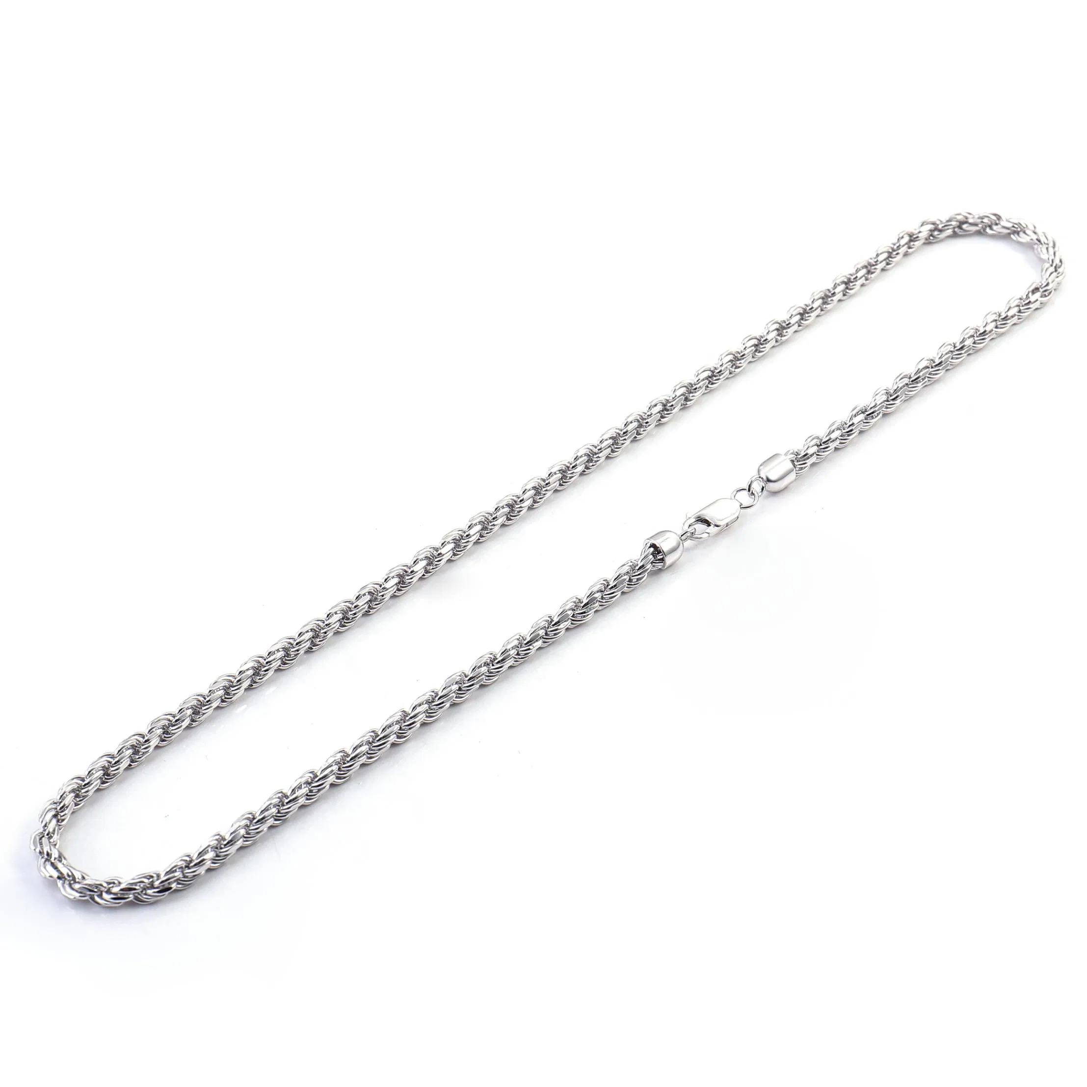 سلسلة جسم 3mm 14K سلسلة خصر ذهبية صلبة مع قلادة حرف مويسانيتي سلسلة حبل مجوهرات الجسم