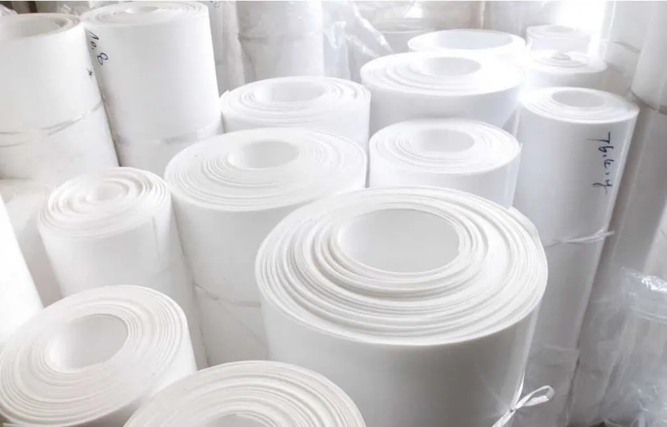 حلقة ختم بيضاء موثوقة من PTFE لتطبيقات الفلنجات والصمامات