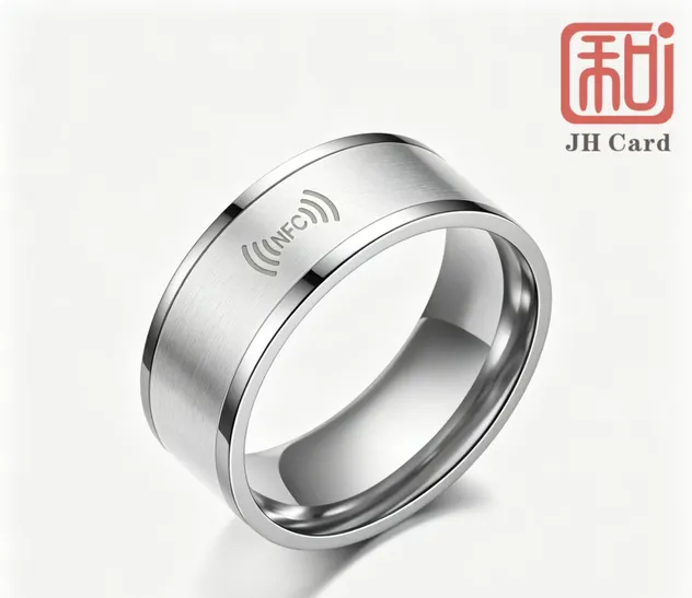 خاتم ذكي سيراميكي مقاوم للماء بتقنية RFID NFC