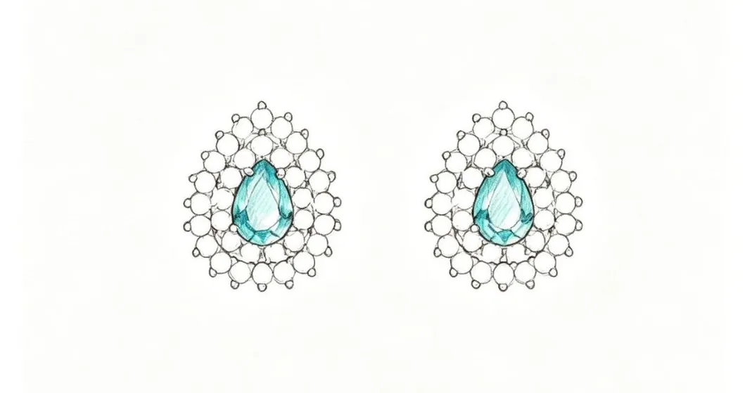 مجوهرات أقراط الموضة من الماس المزروع في المختبر