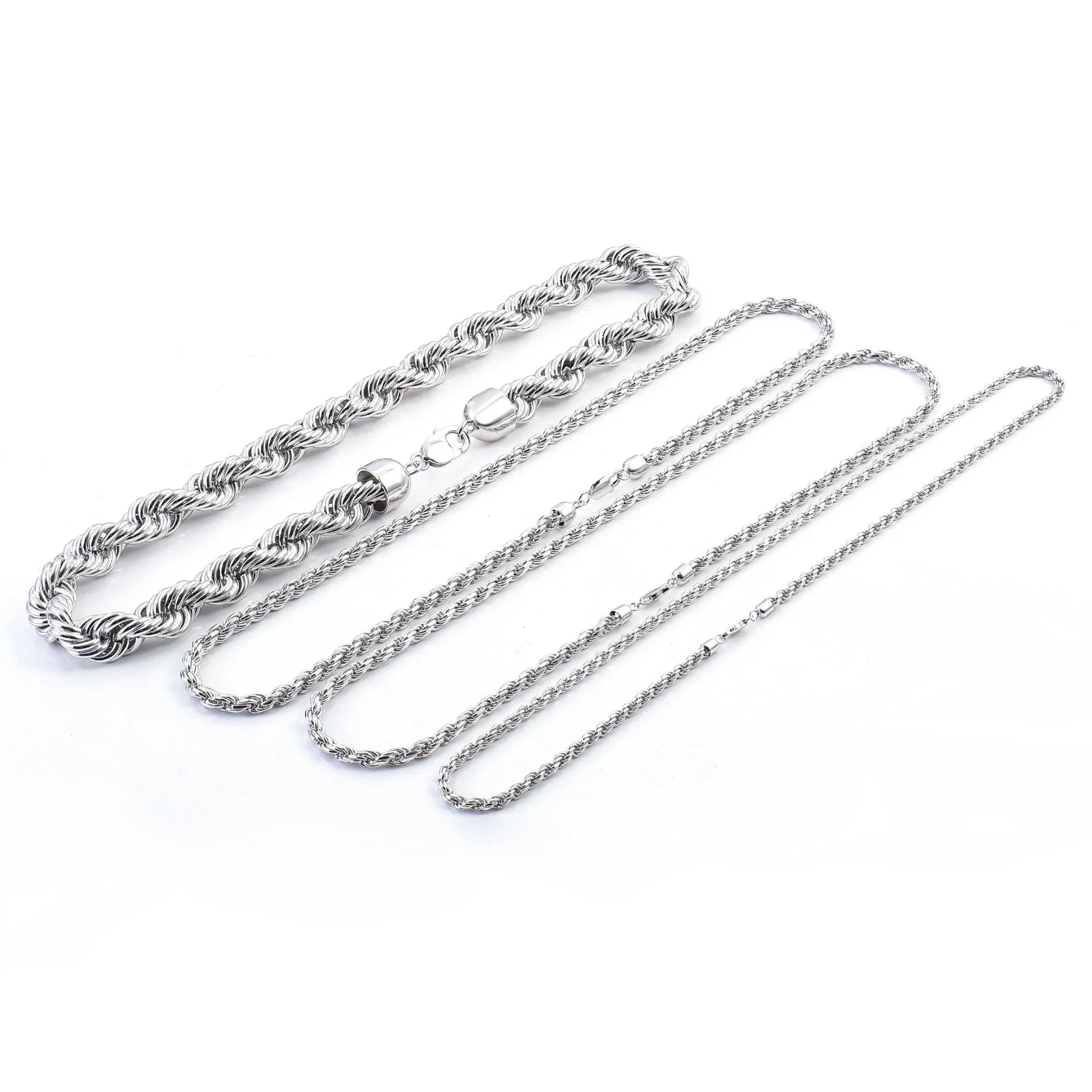 سلسلة جسم 3mm 14K سلسلة خصر ذهبية صلبة مع قلادة حرف مويسانيتي سلسلة حبل مجوهرات الجسم