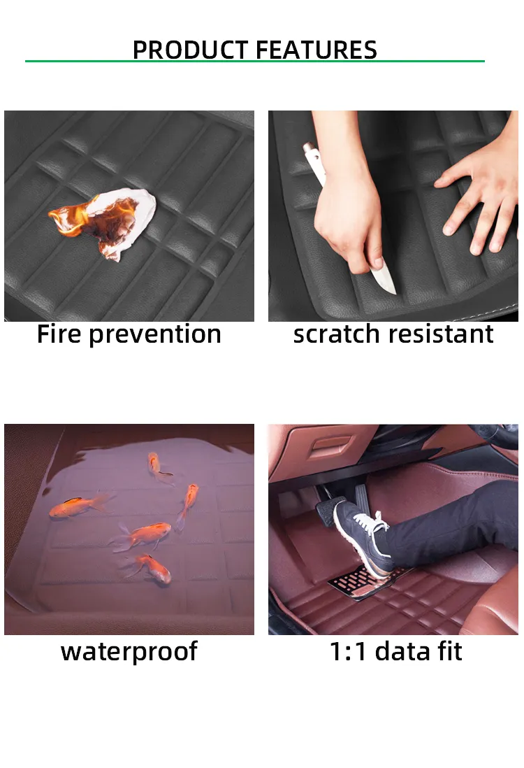 إكسسوارات داخلية للسيارة سجاد سيارات حصائر أرضية لصندوق السيارة
