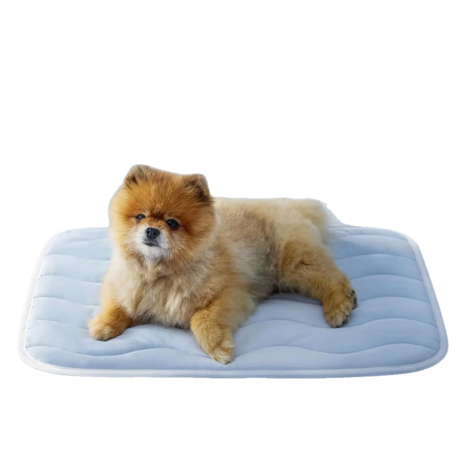 Herringbone Quilted Texture Machine Washable for Cool Cat Mat Breathable Cooling Pet Mat