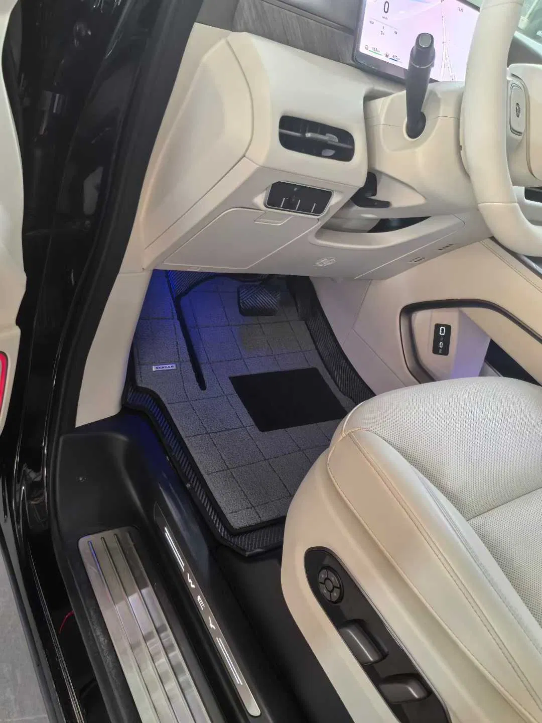 ملحقات السيارات سجادة أرضية فاخرة مخصصة لسيارات MPV 3D سجادات السيارات