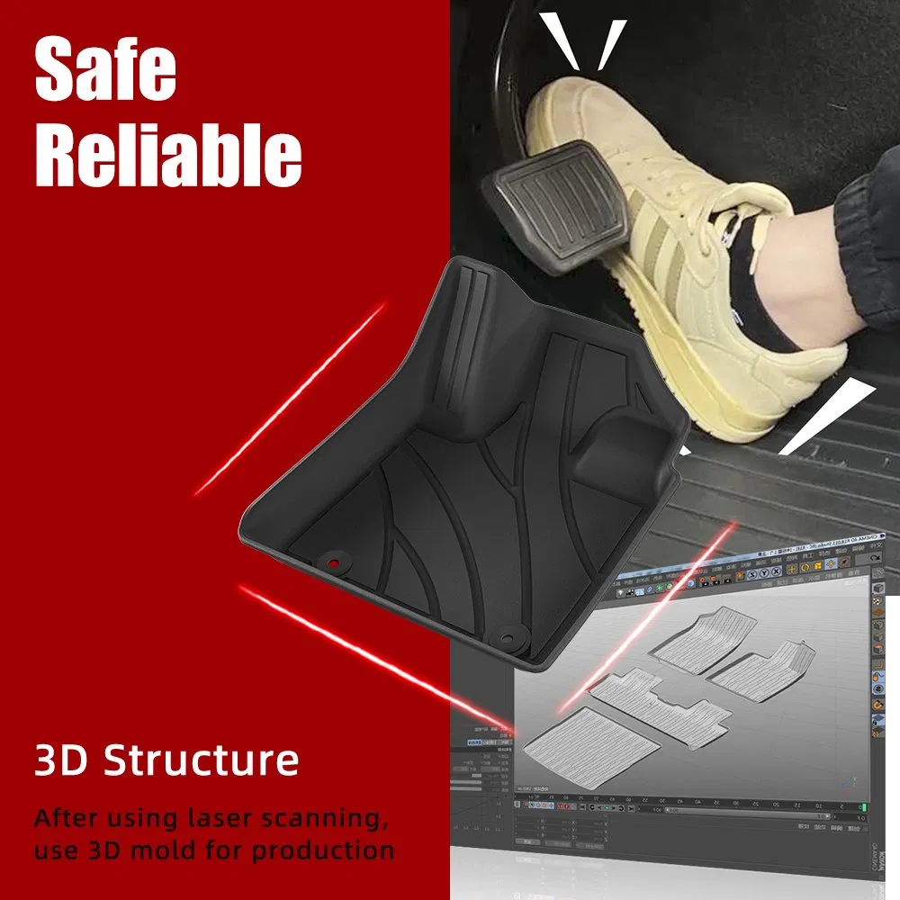 حصيرة سيارة مقاومة لجميع الأحوال الجوية 3D حصيرة أرضية غير قابلة للانزلاق ومقاومة للماء لسيارة جيلي جالاكسي E5/Ex5 2024-2025 يمين القيادة