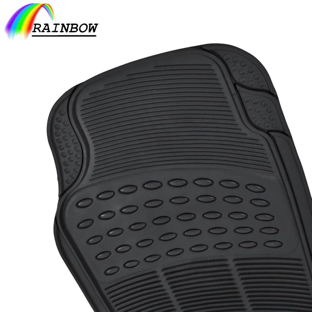سعر المصنع نمط جديد لملحقات السيارات الداخلية جميع الأحوال الجوية غير قابلة للانزلاق مقاومة للاهتراء حصائر أرضية سيارات مضادة للانزلاق من PVC