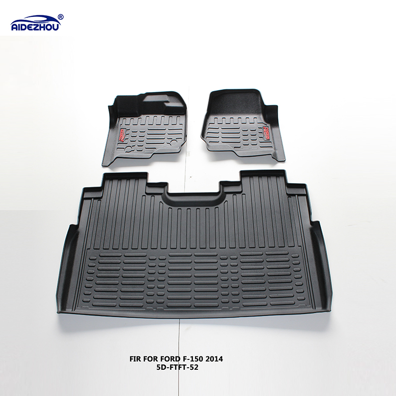 سجادة أرضية عالية الجودة ومتينة 5D من TPV لسيارات فورد F-150 2014