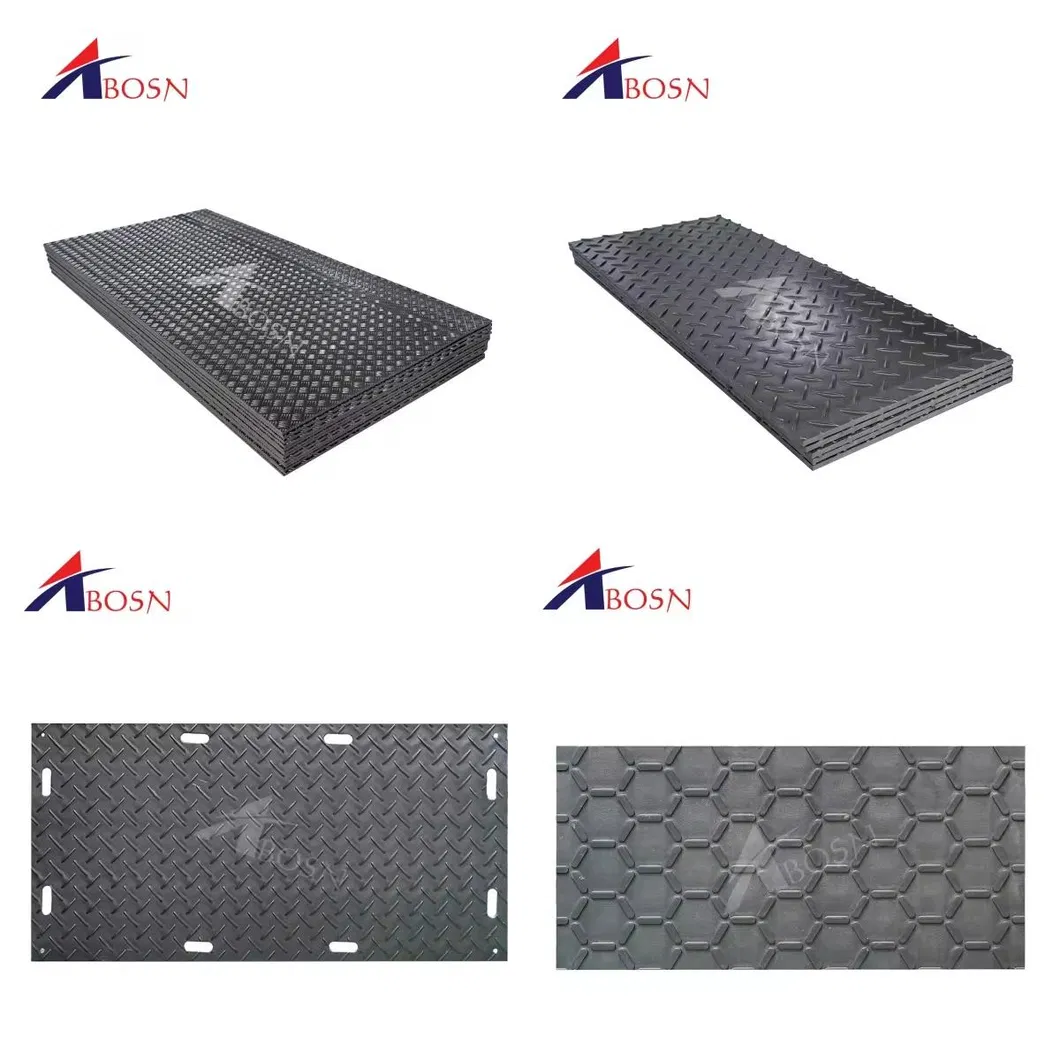 مادة مقاومة للأشعة فوق البنفسجية ومقاومة للتآكل 4X8 وسادة طريق مؤقتة من HDPE UHMWPE