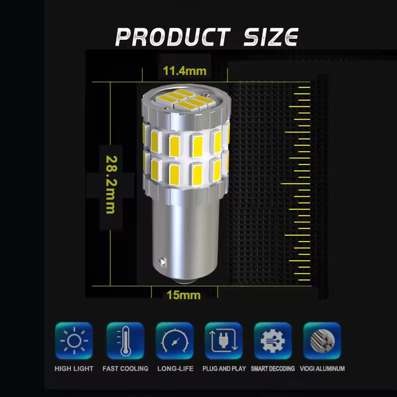 ملحقات السيارات من المصنع عالية الجودة T4w H6w T11 موقد داخلي 12V 24V 3014 30SMD Bax9s Bay9s Ba9s مصابيح LED