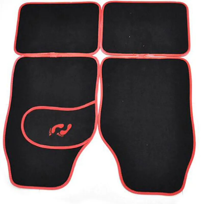 4PCS/Set حصائر أرضية سيارات عالمية مضادة للانزلاق من جلد PVC