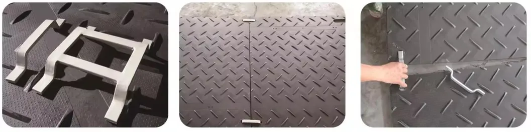 مادة مقاومة للأشعة فوق البنفسجية ومقاومة للتآكل 4X8 وسادة طريق مؤقتة من HDPE UHMWPE