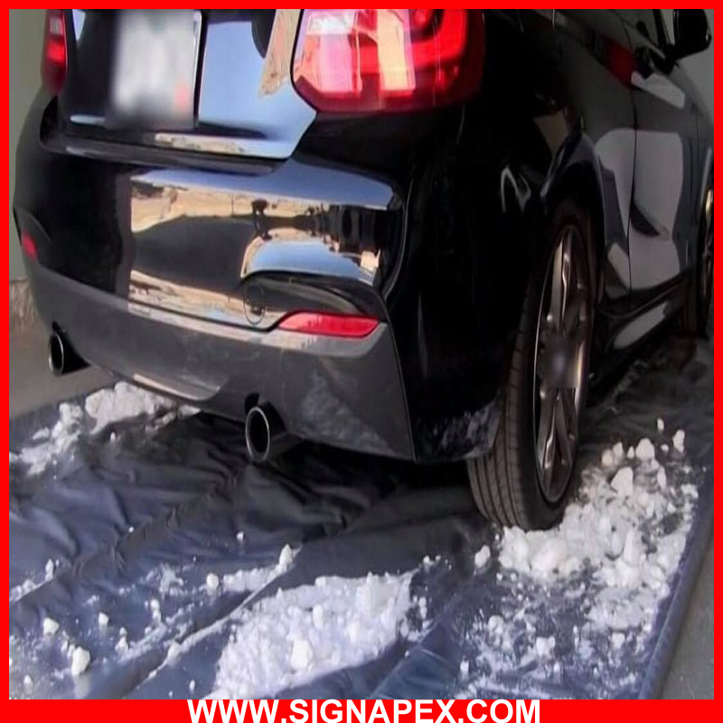 7'9"X18' حصيرة أرضية سوداء للسيارة/SUV