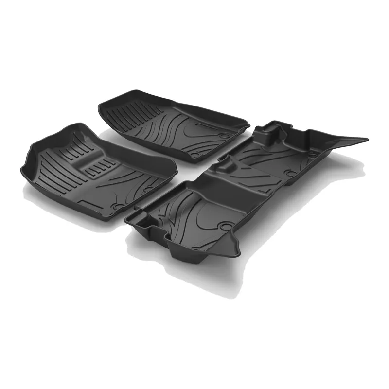 حصائر أرضية سيارات مقاومة للماء من TPE 3D 5D فاخرة مخصصة لسيارة تويوتا ويجو 2015-2019