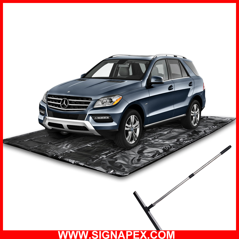 7'9"X18' حصيرة أرضية سوداء للسيارة/SUV