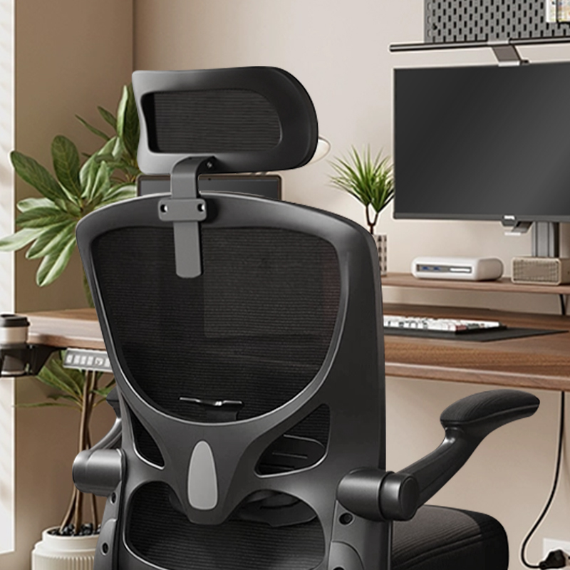 Cheap Ergonomic Chairs Luxury Mesh Comfortable Office Chair with Flip up Armrests Headrest