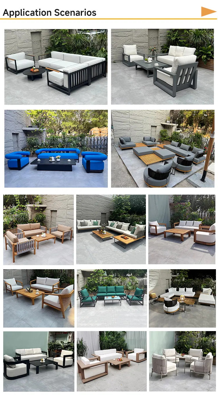 Outdoor dining table details