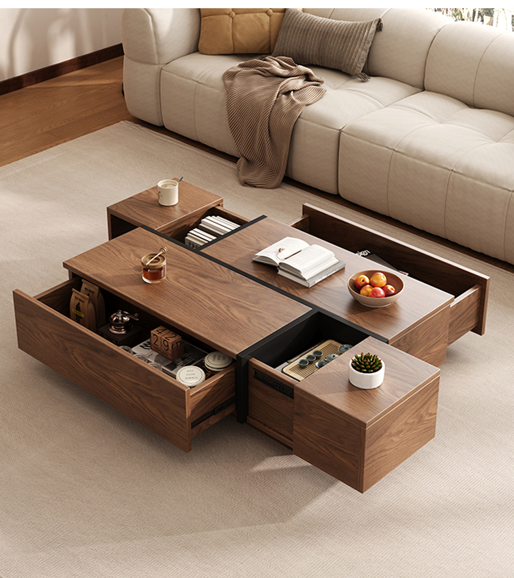 Modern Simple Coffee Table Storage Function