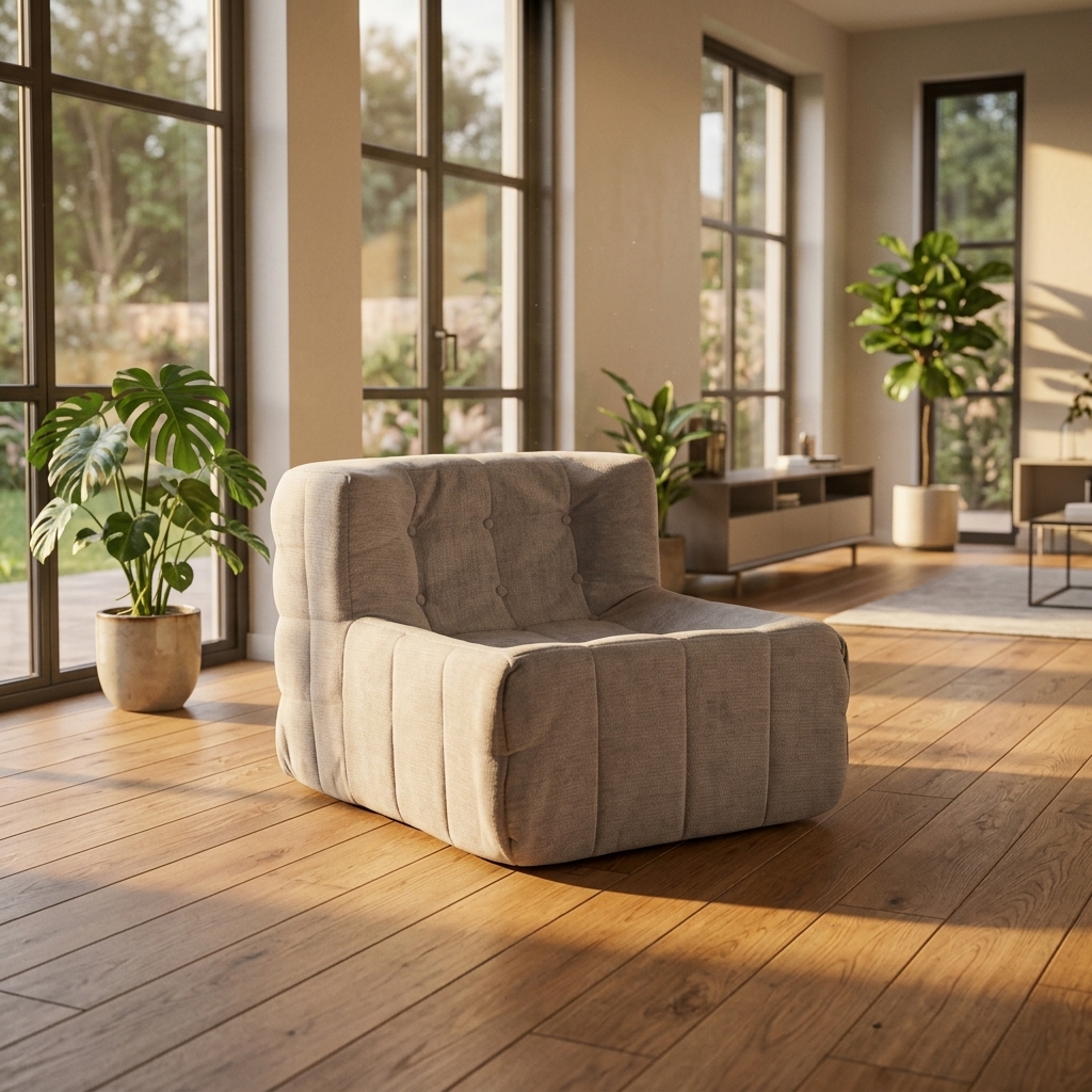 Wholesale Small Lazy One Seat Woven Fabric Reclining Leisure Sofa Vacuum Compression Packaging Single Sofa for Apartment
