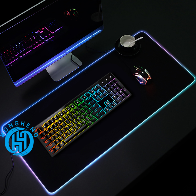 Large RGB Desk Mat With Keyboard Pad For Gaming Mice Durable Stock Product