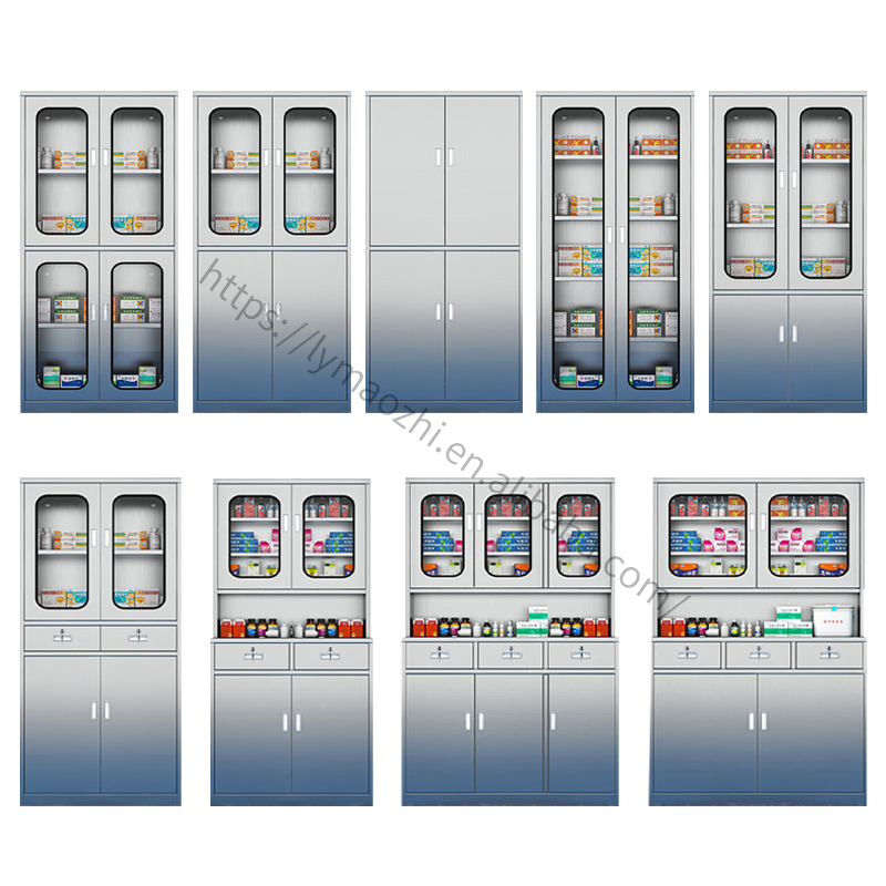 Stainless steel medical cabinet style