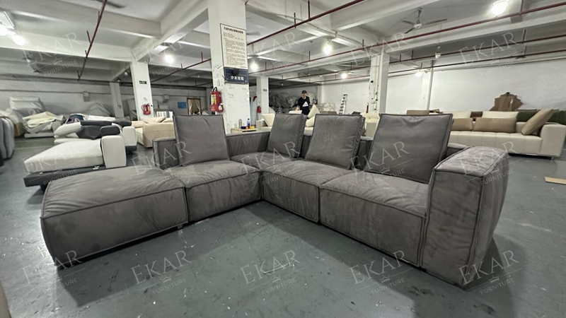 Modern Modular Block Sofa for Customizable Living Room Seating