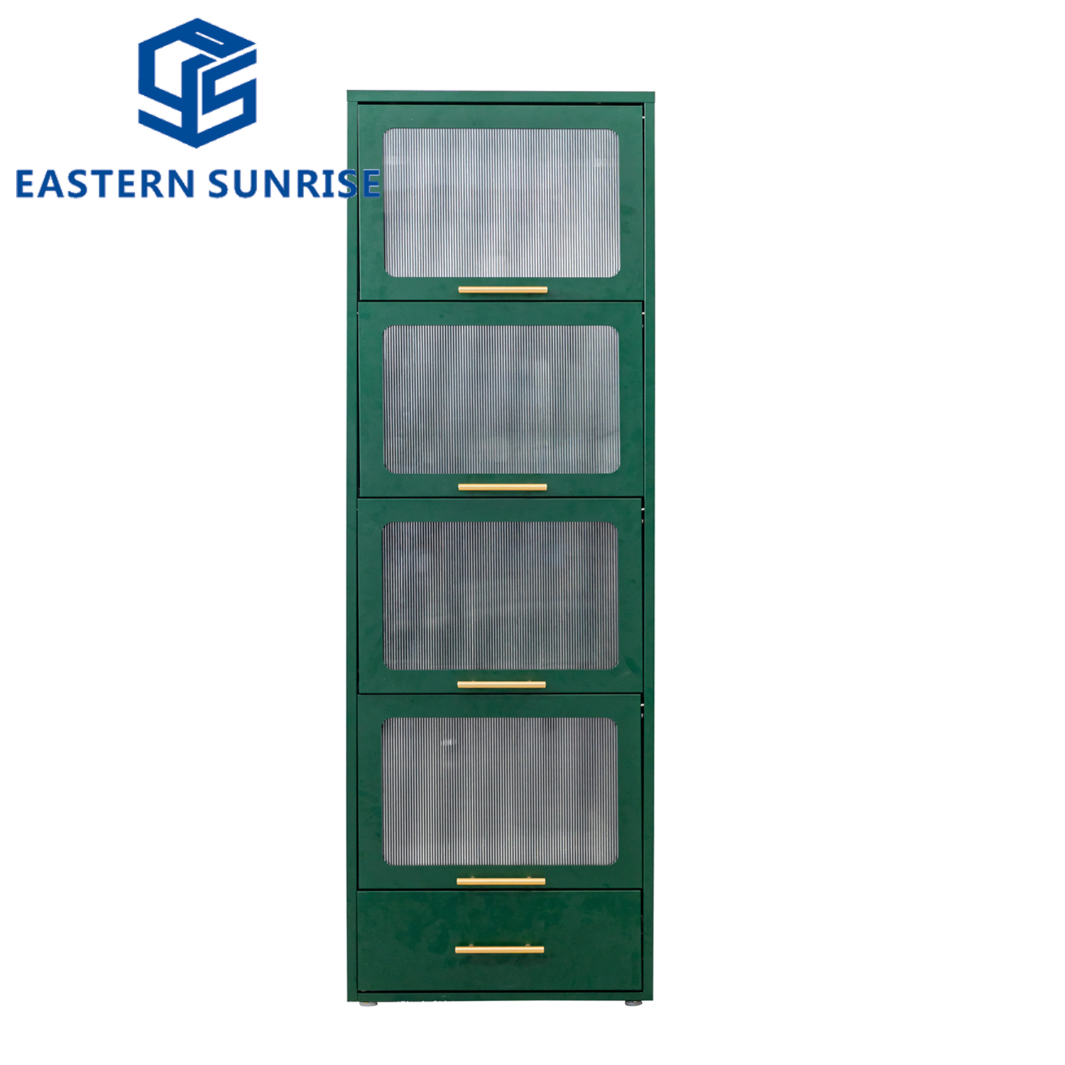 Contemporary Heavy Duty Entryway Flip-Door Cabinet Multiple Purpose Large Capacity Storage Cabinet with a Drawer Metal Handle