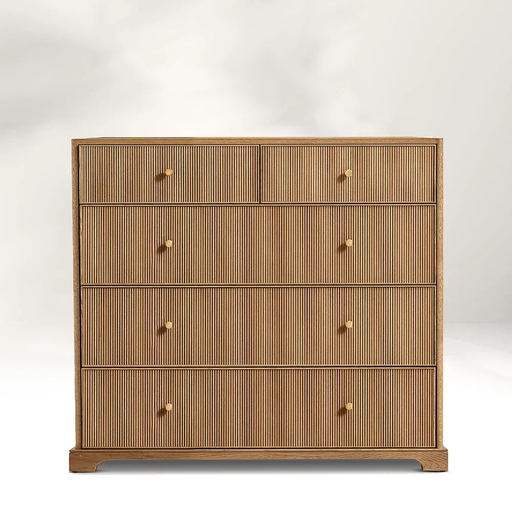 RH American Solid Wood Five-drawer Dressing Table