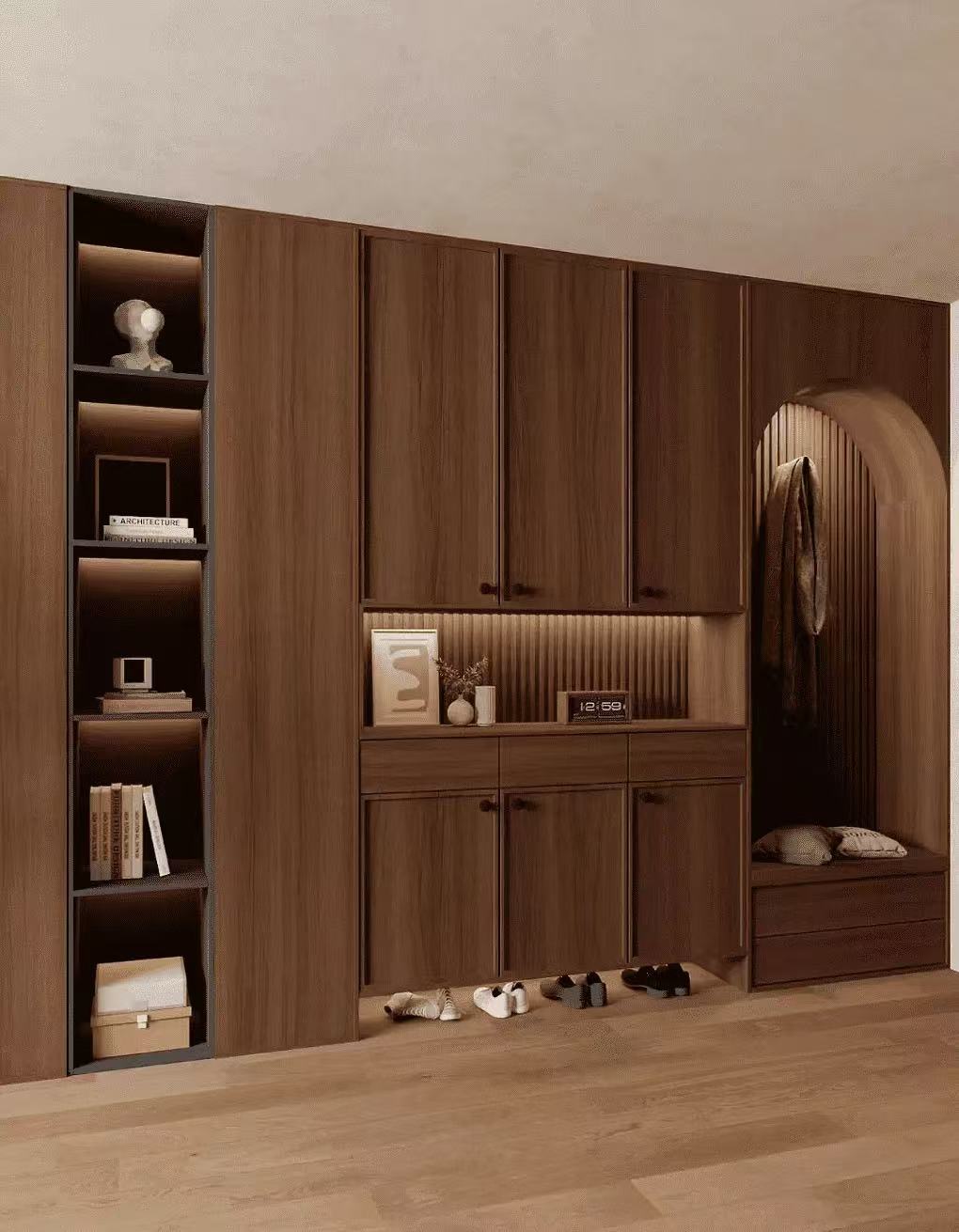 Entryway Shoe Cabinet, Modern Minimalist Style, Enhance Home Aesthetics