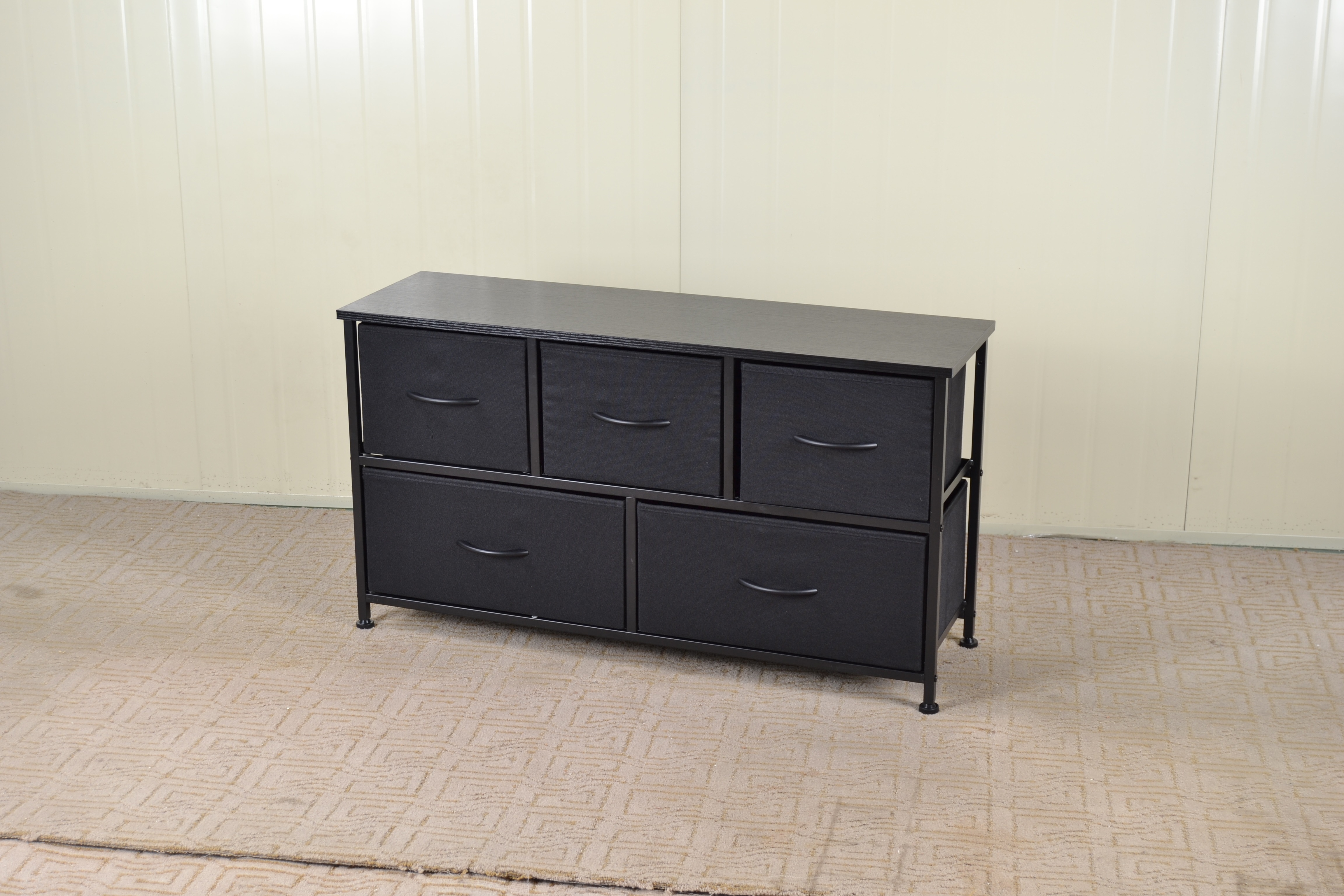 Convenient Storage Cabinet with Large Capacity Suitable for Living Room, Dining Room, Bedroom Fabric and Iron Tube Storage