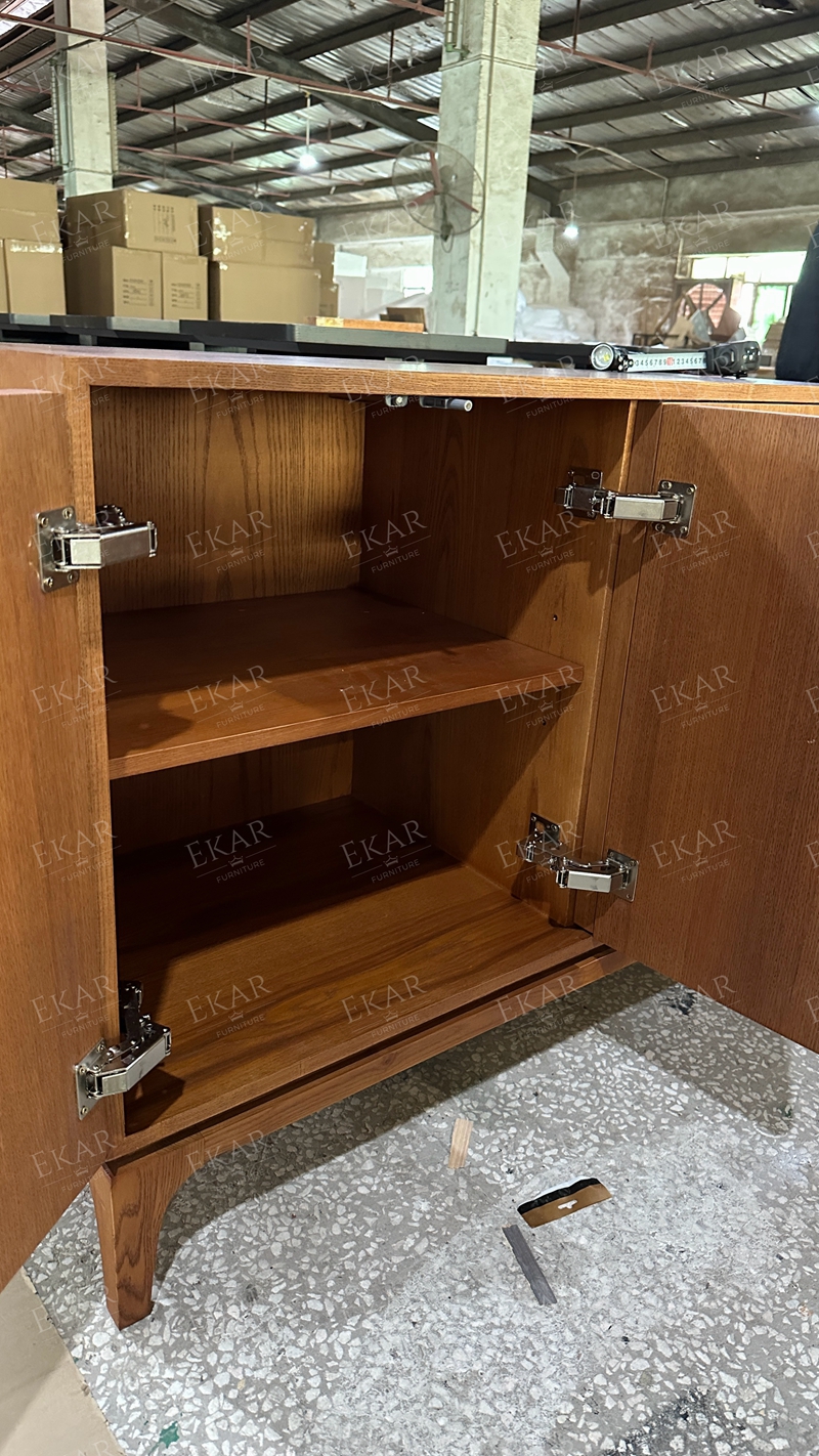 Sideboard back panel alignment
