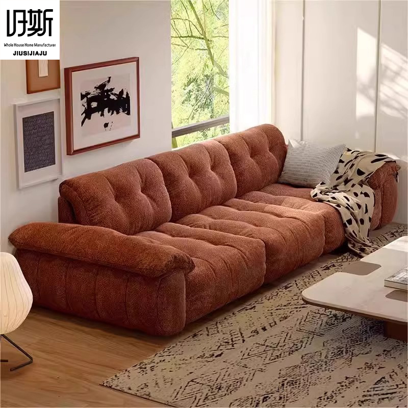 Modern Three Seat Modular Sectional Sofa Set Chenille Fabric Sponge Deep Seat Soft Cushions Reclining Features Warehouse