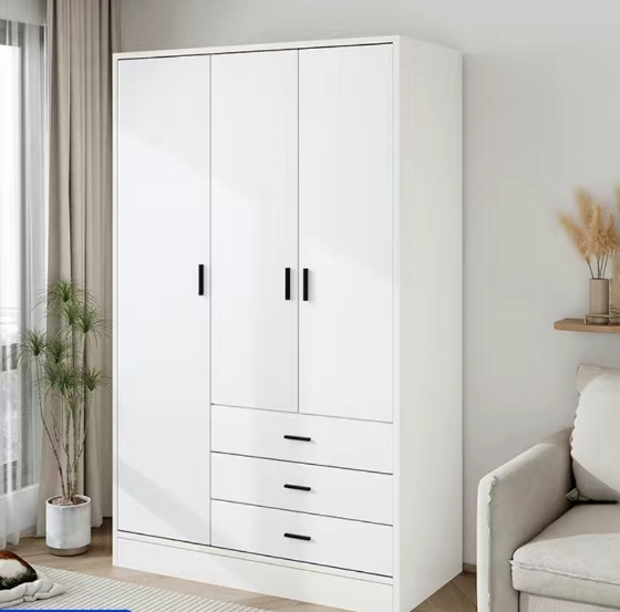 Top Selling - Wooden Wardrobe Customize Size Wardrobe Closet Bedroom Furniture Glass Door- Folding Wardrobe