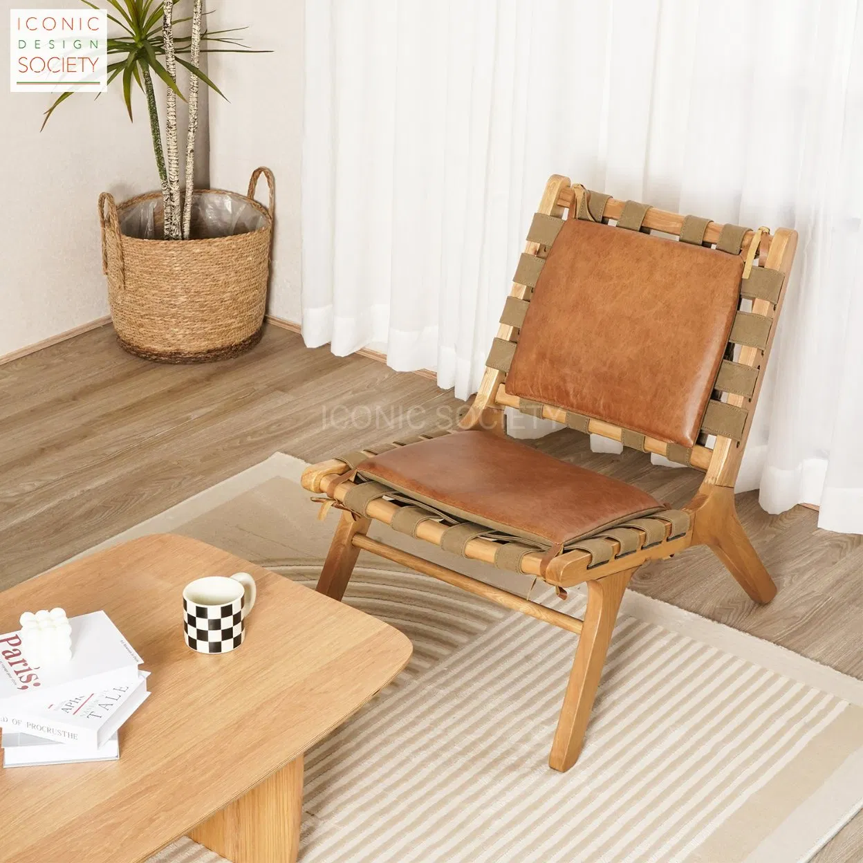 Classical Modern Living Room Furniture Club Office Hotel Accent Lounge Chair Wooden Frame Genuine Leather Chair Furniture