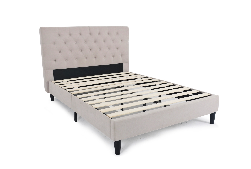 Nisco Durable Modern Single Bed with Metal Frame for Home Bedroom Hotel Apartment Use
