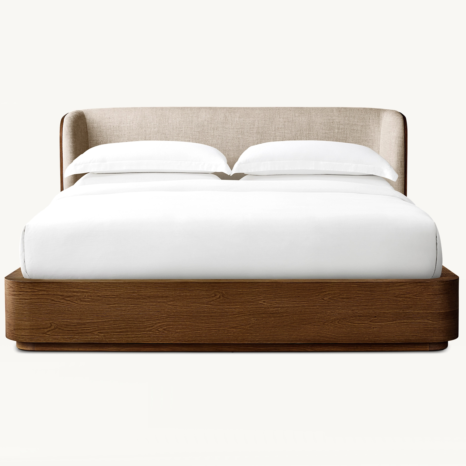 Modern Vintage Hand Carved Solid Wood Frame Apartment Bedroom Furniture Box Bed with Storage Design Space-Saving Upholstered Bed