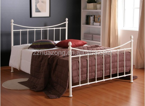 Factory Direct Metal Bed With Modern Design King Size Iron Frame for Home Bedroom Furniture Bed Frame