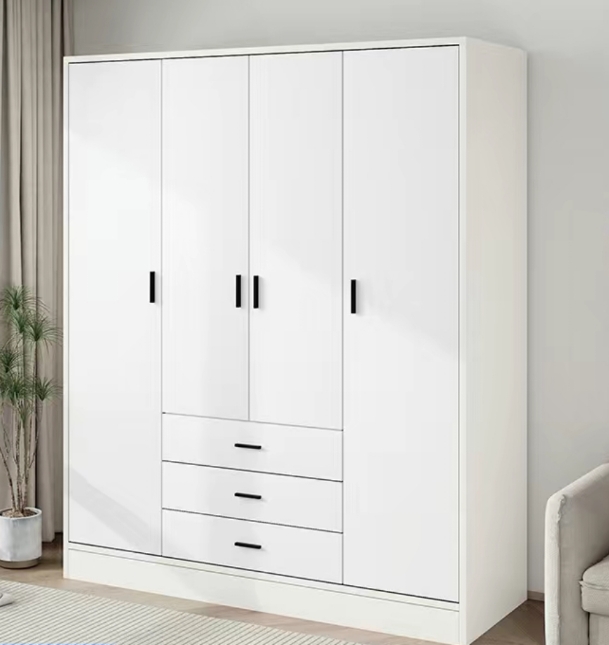 Top Selling - Wooden Wardrobe Customize Size Wardrobe Closet Bedroom Furniture Glass Door- Folding Wardrobe
