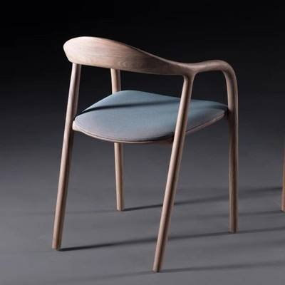 BST Natural Solid Wood Coffee Bar Restaurant Chair Solid Wood Dining Chair Wooden Dining Room Chairs for Restaurant and Hotel