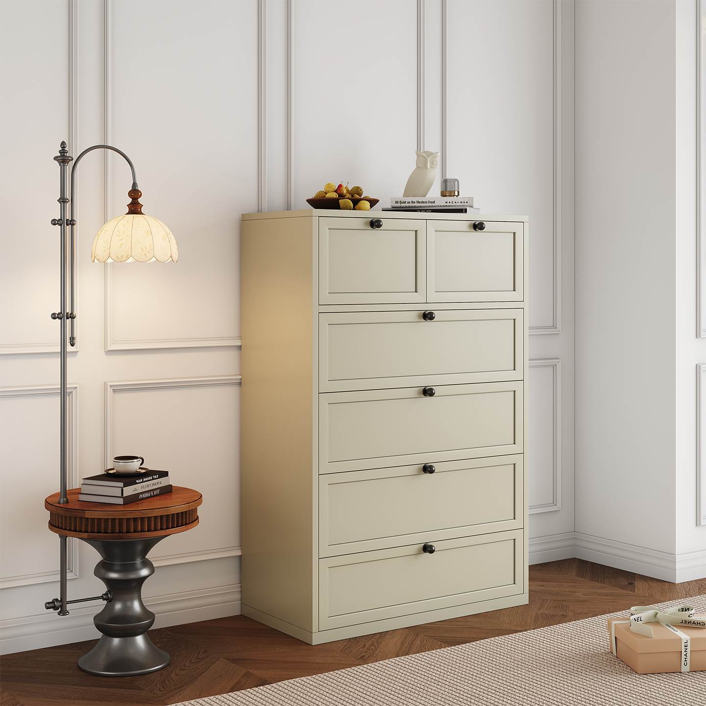 Modern Metal Chest Drawer Cabinet Anti-Rust Steel Storage Dresser 800W Multiple Drawer Options Bedroom Organizer Made in China