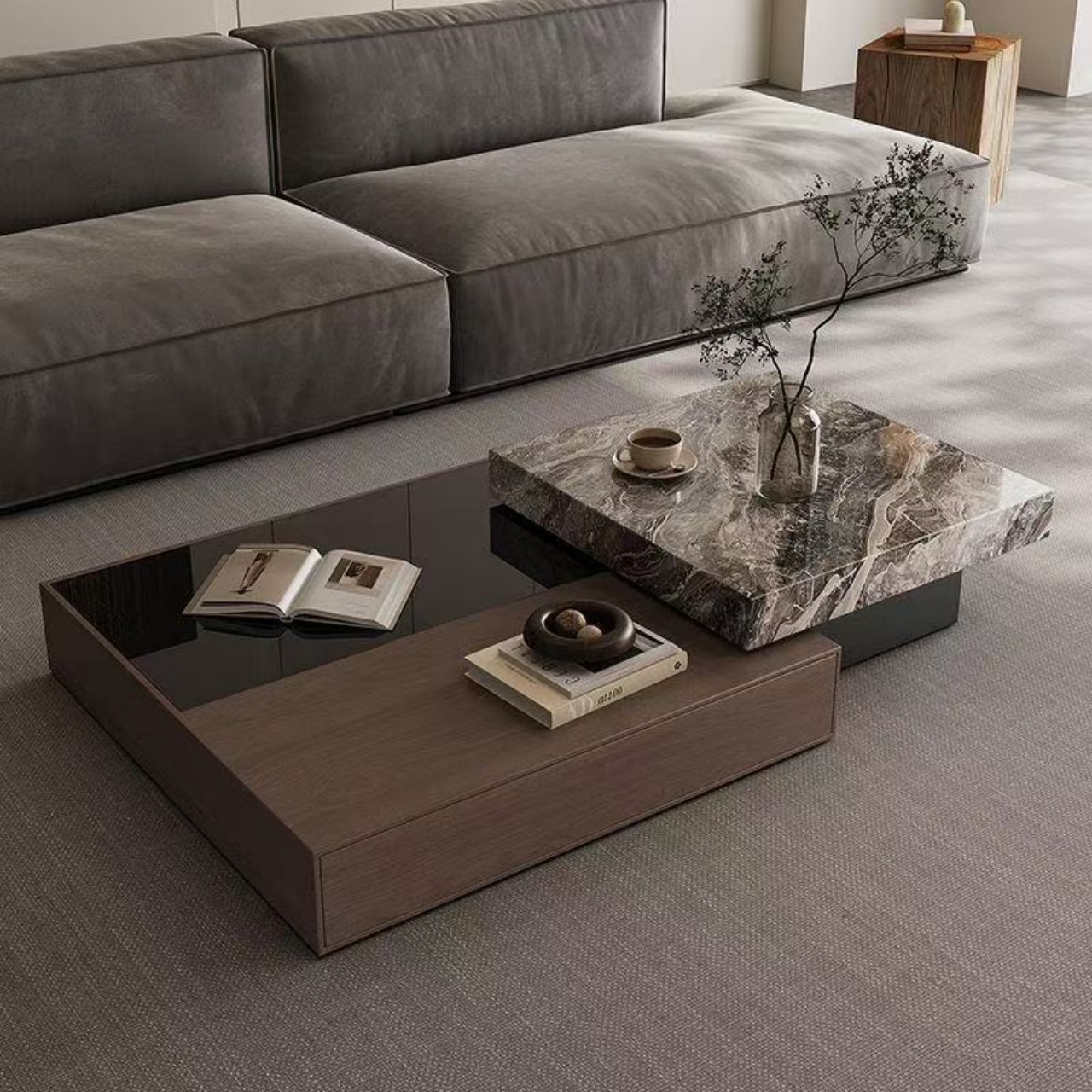 Multifunctional Storage Coffee Table for Living Room