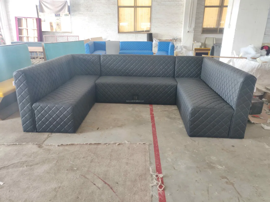 Wholesale Fast Food Coffee Shop Pizza Booth Chair Restaurant Outdoor Bench Seat Dining Table and Chair Set for Restaurant