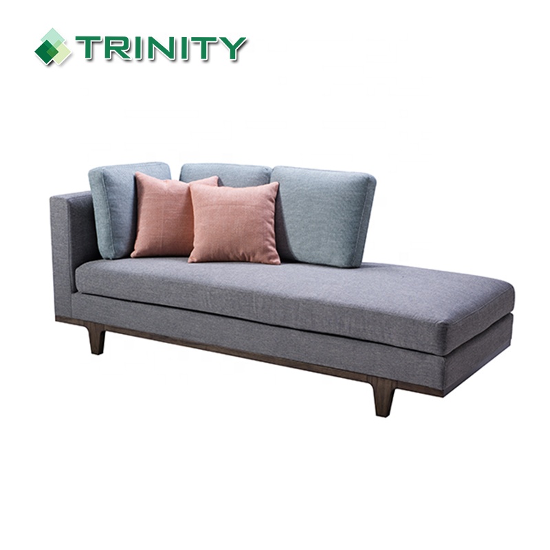 Luxury Custom Made Indoor Modern Upholstered Fabric Sofa Chair Chaise Lounge for Hotel Living Room Bedroom