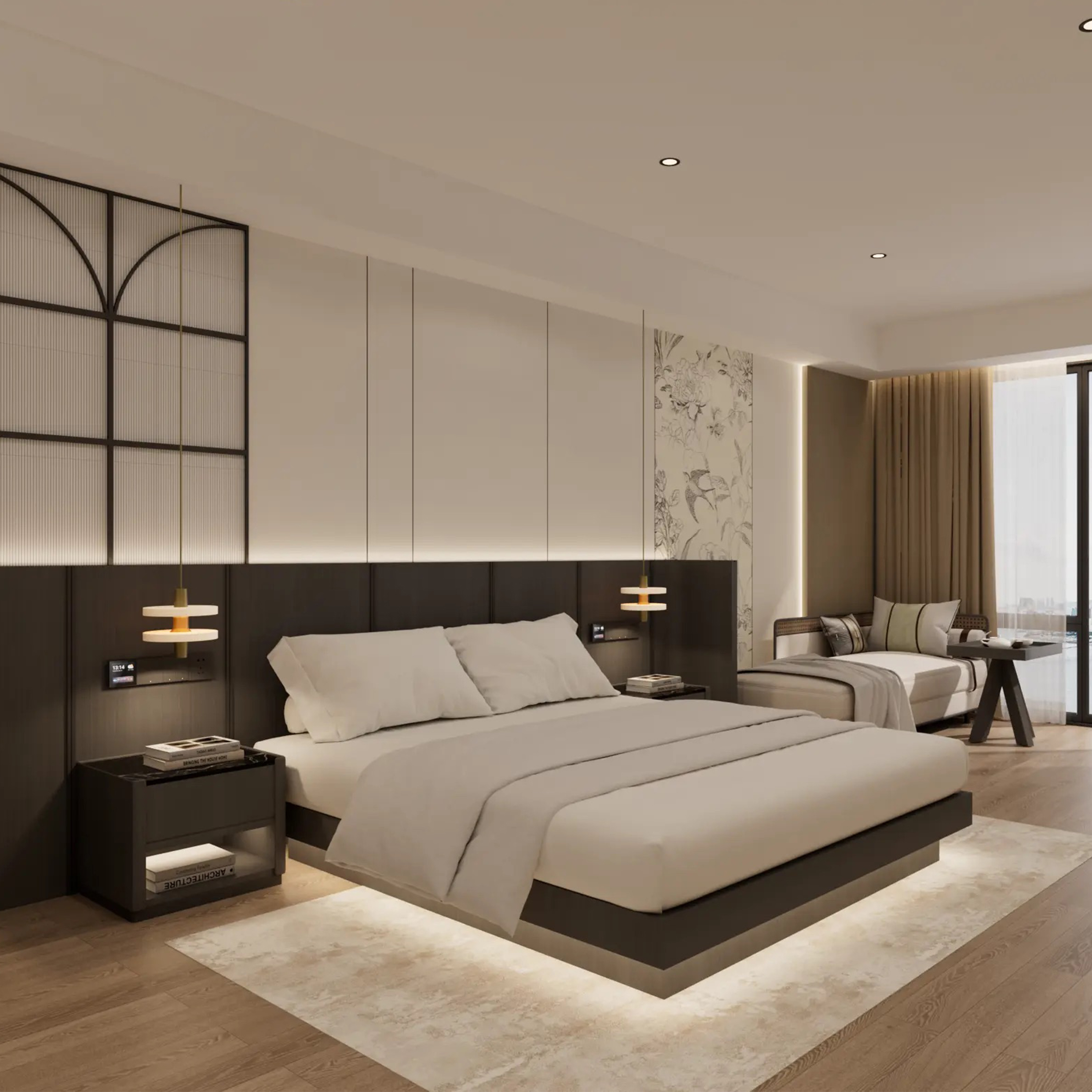Factory Wholesale Nice Price Modern Commercial Style Hotel Project Furniture For Hotel Bed Room