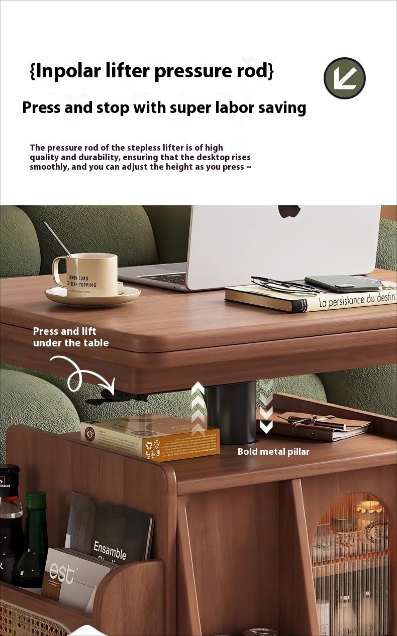 Coffee Table Wheels Feature