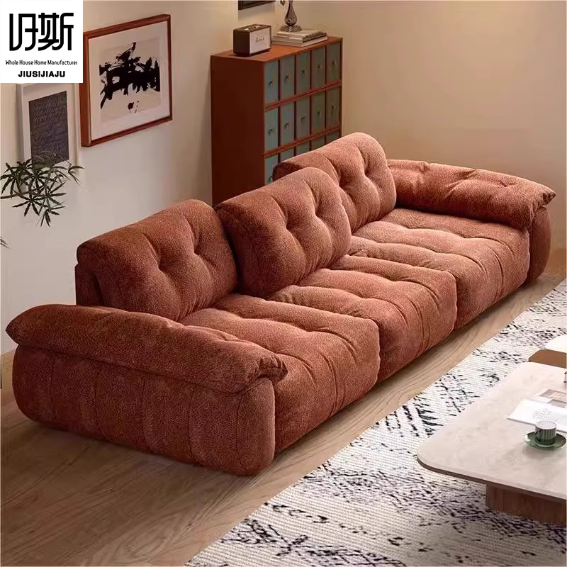 Modern Three Seat Modular Sectional Sofa Set Chenille Fabric Sponge Deep Seat Soft Cushions Reclining Features Warehouse