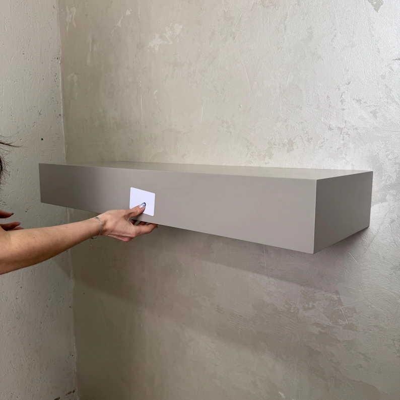 Floating Night Stand Secret Home Decor Space-Saving Secret Hidden Safe Wall Safe Concealed Storage Shelf