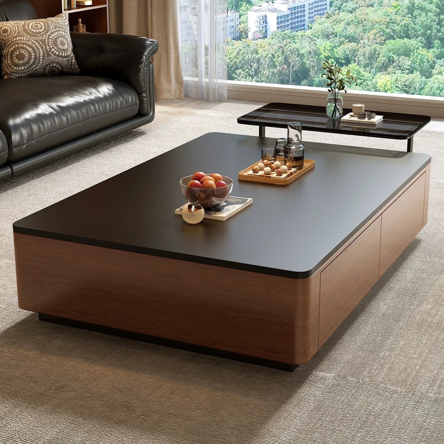 Modern Floor-Standing TV Stand With Storage Eco-Friendly &amp; Durable Design For Hotel Apartment Use Fits 60-64in TVs Easy Assembly