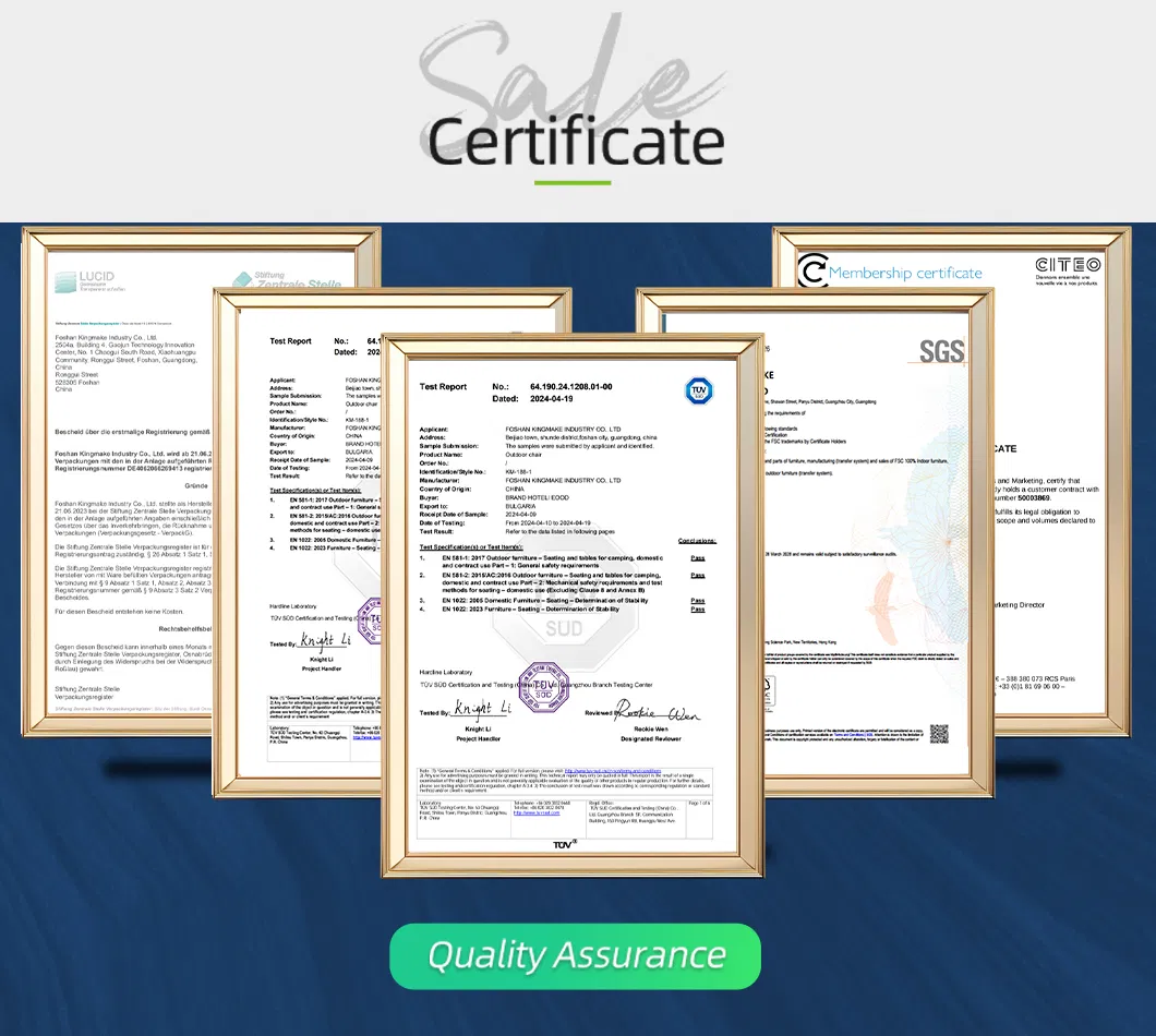 International Quality and Sustainability Certifications